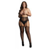 Le Désir Bas avec porte-jarretelles HIGH WAIST Noirs
